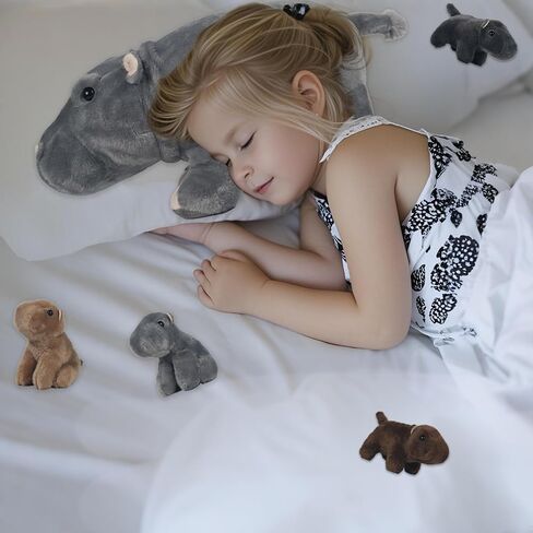 5 Piece Sea Turtle Stuffed Animal with Babies Inside, 12'' Mommy Stuffed Turtle Plush Pillow Toy with 3 Little Turtles Tortoise Toys for Kids Girls Boys Birthday Christmas Plush Gifts Party Favors in Kuwait