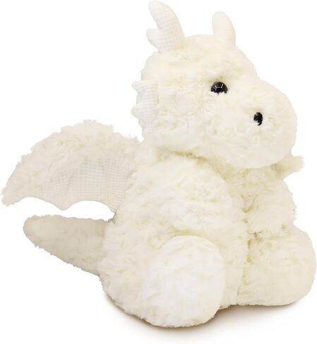 Soft Little Flying Dinosaur Stuffed Plush Pillow, Adorable White Dragon Plush Toy and Birthday Present for Kids, Adults and Collectors(White/7.9in) in Kuwait