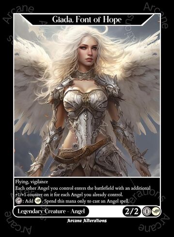 Giada ، Font of Hope Altered Art Custom Proxy Cardsy in Saudi Arabia
