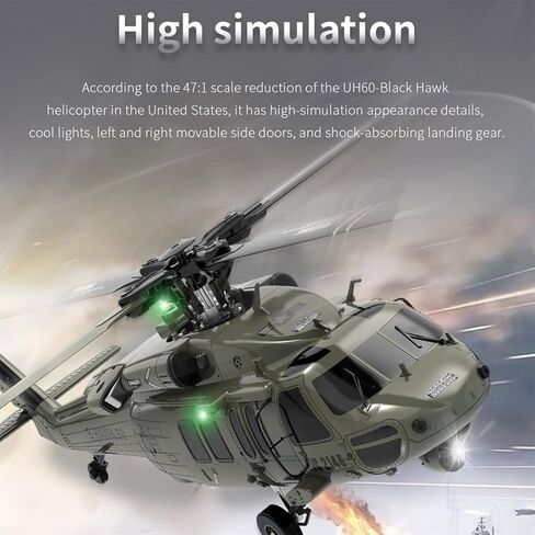 مروحية RC للبالغين ، F09 -V 1/47 مقياس 2.4G 6ch RC طائرة 6G/3D طائرة هليكوبتر ، طائرة داخلية تحلق للبالغين المبتدئين - RTF in Kuwait