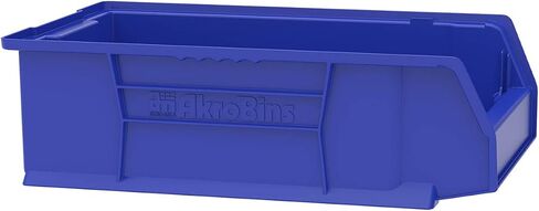 Akro-Mils 30280 Super-Size AkroBins Plastic Storage Bins, Space-Saving Stackable Bins for Garage, Classroom, Warehouse Organization, 20-Inch L x 12-Inch W x 6-Inch H, Clear, 4-Pack in Saudi Arabia