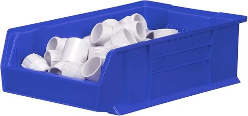 Akro-Mils 30280 Super-Size AkroBins Plastic Storage Bins, Space-Saving Stackable Bins for Garage, Classroom, Warehouse Organization, 20-Inch L x 12-Inch W x 6-Inch H, Clear, 4-Pack in Saudi Arabia