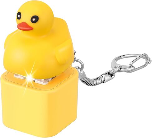 1 PCS Quacking Duck -keychain fidget toy keyboard keyboard keycaps keycaps Quack Fidget keychain in Saudi Arabia