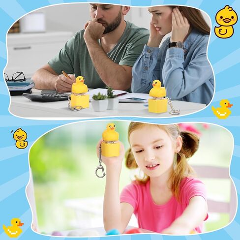 1 PCS Quacking Duck -keychain fidget toy keyboard keyboard keycaps keycaps Quack Fidget keychain in Saudi Arabia