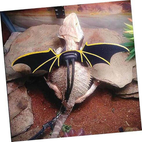 Yardwe 1Pc Lizard Hauling Leash with Wings Durable Pet Harness Rope for Small Reptiles Unique Outdoor Accessory for Optimal Fit for Gecko and Lizard in Saudi Arabia