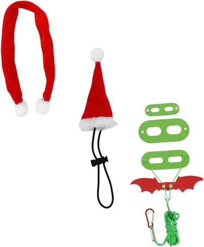 MERRYHAPY 1Set Adorable Lizard Leash with Hat Scarf Wings Comfortable Pet Harness for Outdoor Walks for Lizards and Reptiles in Kuwait