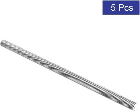 Uxcell M12 x 100mm متري خيط اليد اليمنى كامل الخيوط قضيب مسمار السحابة 5PCS in Saudi Arabia