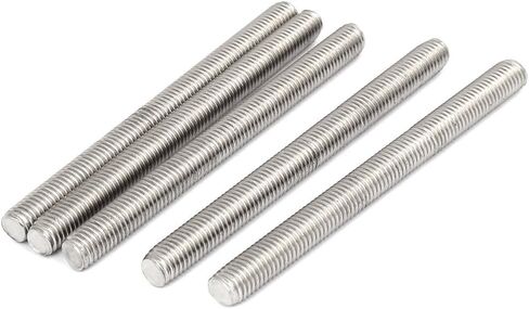 Uxcell M12 x 100mm متري خيط اليد اليمنى كامل الخيوط قضيب مسمار السحابة 5PCS in Saudi Arabia