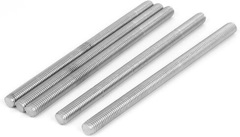 Uxcell M12 x 100mm متري خيط اليد اليمنى كامل الخيوط قضيب مسمار السحابة 5PCS in Saudi Arabia