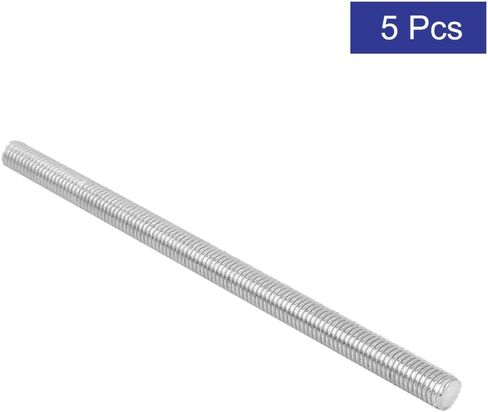 Uxcell M12 x 100mm متري خيط اليد اليمنى كامل الخيوط قضيب مسمار السحابة 5PCS in Saudi Arabia