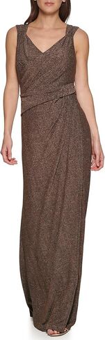 DKNY Women's All Over Metallic Knit Sleeveless Dress in Saudi Arabia