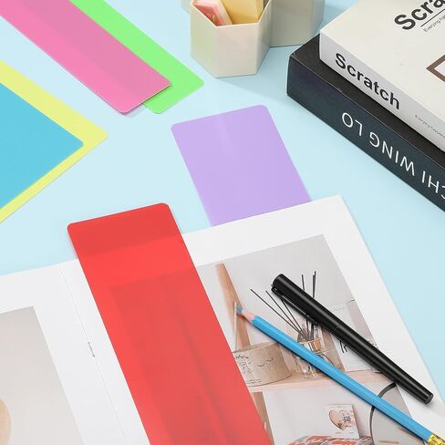 مقاطعات كتاب Patikil مع علامة التبويب ، 11.8x2 ألوان بلاستيكية الكتب البلاستيكية ملفات ملفات ملفات الفواصل الفاصل الفاصل مع ملصق على Magazines Magazines Fin Box Drigher ، 72 ٪ in Saudi Arabia