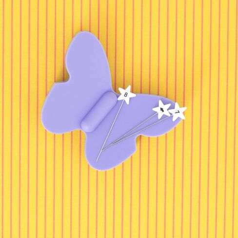 Dritz Butterfly Magnetic Pin & Needle Holder, Purple in Saudi Arabia