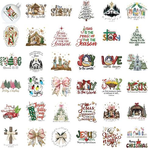 ملصقات عيد الميلاد المهد للحرف المهد الحرف ميسون جرة شارات التحويلات فرك على الأشعة فوق البنفسجية ملصقات مشهد المسيحيات المسيحية لكوب الزجاج الزجاجي الزجاجي ديكور الخشب (المسيح 35) in Kuwait