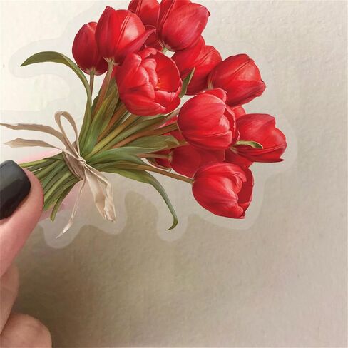 60pcs ملصقات زهرة طبيعية للاصطدامات ، ملصقات سكرابوكينغ للحيوانات الأليفة الشفافة ذاتية اللصق مستلزمات مجلة مخزنة للمجلة لبطاقات البالغين رسائل DIY (ورقة القيقب) in Kuwait