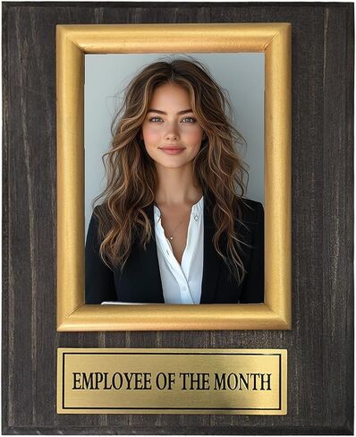 Employee Of the Month Award Plaque Honor Photo Frame.8x10 inchs Picture Plaque Holds a 4x6in Photo.Employee Appreciation Award in Saudi Arabia