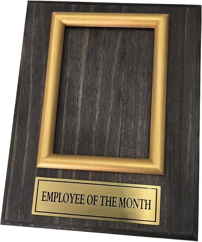 Employee Of the Month Award Plaque Honor Photo Frame.8x10 inchs Picture Plaque Holds a 4x6in Photo.Employee Appreciation Award in Saudi Arabia