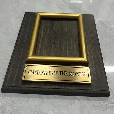 Employee Of the Month Award Plaque Honor Photo Frame.8x10 inchs Picture Plaque Holds a 4x6in Photo.Employee Appreciation Award in Saudi Arabia