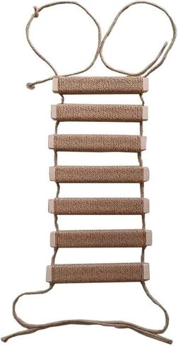 Cat Bridge 20in Cat Climbing Frame Outdoor Cat Tree Wall Climbing Bridge Climbing Rope Ladder for Cat Pets Climbing Frame in Saudi Arabia