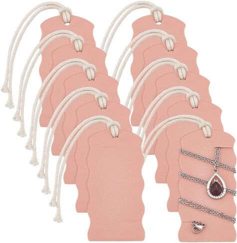 OLYCRAFT 10pcs منظم المجوهرات الخالية من التشابك المحمولة 3.2x1.6x0.2 بوصة مستطيل أسود خالية من القلادة خالية in Kuwait