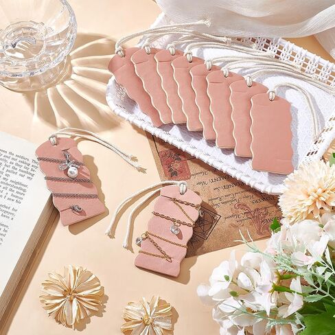 OLYCRAFT 10pcs منظم المجوهرات الخالية من التشابك المحمولة 3.2x1.6x0.2 بوصة مستطيل أسود خالية من القلادة خالية in Kuwait