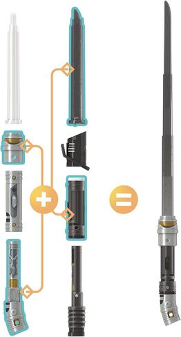 STAR WARS Lightsaber Forge Ahsoka Tano, White Customizable Electronic Lightsaber, Toys for 4 Year Old Boys and Girls in Saudi Arabia