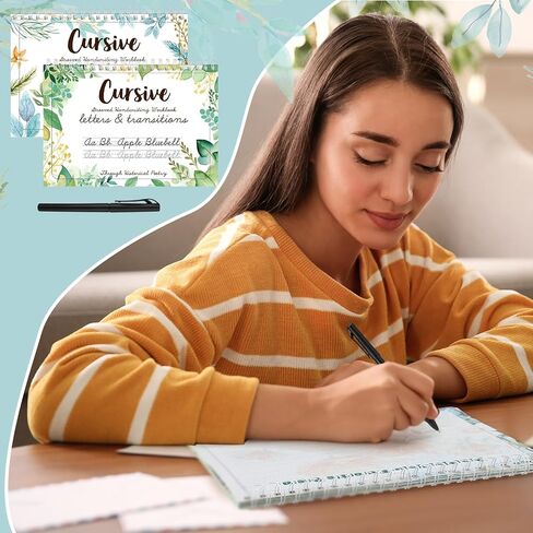 مجموعة مختوح لخط اليد مخادعا مخيط بخط اليد الممارسة بخط اليد مع اختفاء أقلام الحبر المصنف القابل لإعادة الاستخدام للبالغين ومبتدئين تحسين مهارات الكتابة in Kuwait