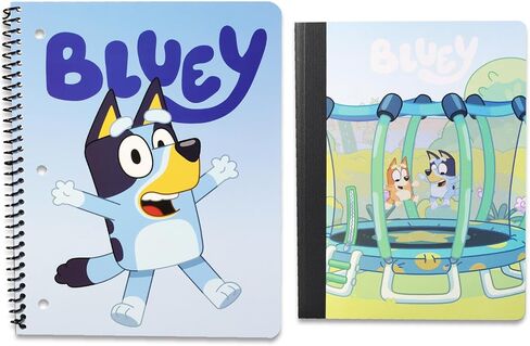 مجموعة اللوازم المدرسية Bluey - حزمة من دفتر المجلات والتكوين ، الملصقات ، الإشارة المرجعية ، المزيد | Bluey و Bingo Classroom & Office Supplies للأطفال in Saudi Arabia