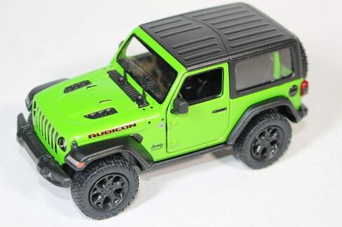 KiNSMART - Jeep Wrangler Rubicon Replica 5 inch Hardtop Off Road 4x4 Die Cast Metal Model Toy Car Blue in Saudi Arabia