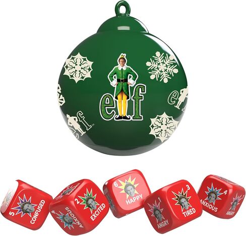YAHTZEE: Elf Edition, Exclusive Holiday Ornament Cup Featuring Buddy, Roll the dice & Spread the Christmas Spirit, Classic Dice Game for Fans, Adults & Families, Official Elf Merchandise & Collectible in Saudi Arabia
