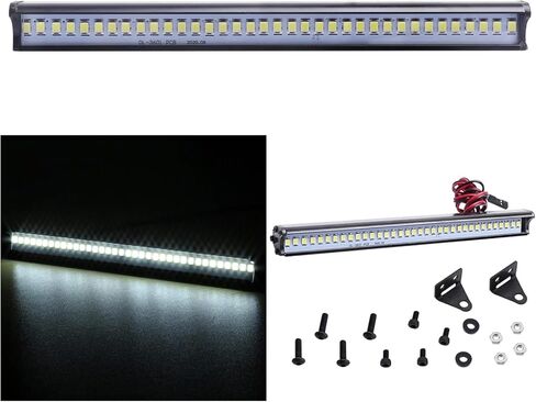 Super Bright RC LED Light Bar RC Roof LED Lamp Kit for 1/10 Traxxas TRX4 Slash 2WD 4X4 Axial SCX10 & SCX10 II Arrma Redcat Gen7 Gen 8 RC Rock Crawler Car (Type 1) in Saudi Arabia