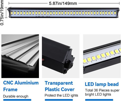 Super Bright RC LED Light Bar RC Roof LED Lamp Kit for 1/10 Traxxas TRX4 Slash 2WD 4X4 Axial SCX10 & SCX10 II Arrma Redcat Gen7 Gen 8 RC Rock Crawler Car (Type 1) in Saudi Arabia