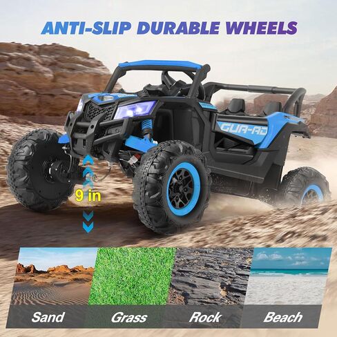 Joyldias 4WD Ride On Car ، و 12 فولت بطارية UTV الكهربائية على الطرق الوعرة للأطفال ، و 4 × 4 ، السيارة الكهربائية مع محركات قوية ، 2.4 جرام التحكم عن بعد ، الموسيقى ، البلوتوث ، مصابيح LED للبنين والبنات ، الوردي in Kuwait