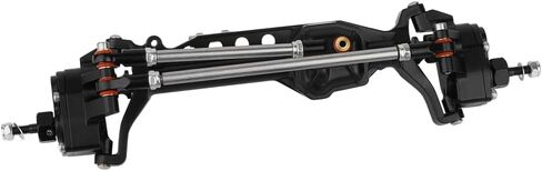 CNC Metal Front and Rear Portal Axles for 1/10 RC Crawler Car Axial SCX10 III AXI03006 AXI03007 Wrangler JL AR45 Axle Upgrade Part (Black) in Kuwait