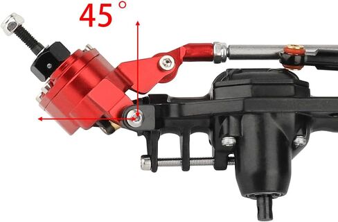 CNC Metal Front and Rear Portal Axles for 1/10 RC Crawler Car Axial SCX10 III AXI03006 AXI03007 Wrangler JL AR45 Axle Upgrade Part (Black) in Kuwait