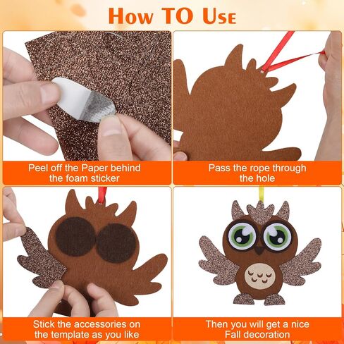 DIYASY 12 PCS Fall Animal Craft for Kids ، Make You You You You Tove Animal Foam Sticks عيد الشكر مجموعات حرفية الفنون والحرف اليدوية DIY صديق الخريف ألعاب الحفلات أنشطة الحفلات 3-5 4-8 in Kuwait