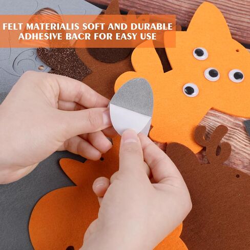 DIYASY 12 PCS Fall Animal Craft for Kids ، Make You You You You Tove Animal Foam Sticks عيد الشكر مجموعات حرفية الفنون والحرف اليدوية DIY صديق الخريف ألعاب الحفلات أنشطة الحفلات 3-5 4-8 in Kuwait