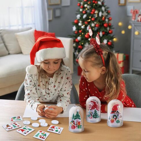 12 مجموعة أدوات حرفة دينية سقوط الثلج ، اجعل سقوطك الخاص لـ Jesus Snow Globes DIY البلاستيك اللمعان Globe Kit for Sunday School Church Classroom Autumn Harvest Supplies in Kuwait