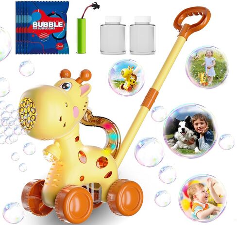 Dog Bubble Lawn Mower for Toddlers, Automatic Bubble Machine Maker for Kids, Summer Outdoor Yard Garden Activity Push Toys, Birthday Gift for Boys Girls 3 4 5 Year Old in Saudi Arabia