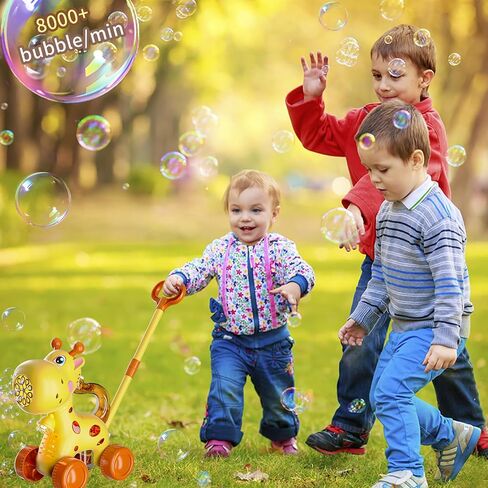 Dog Bubble Lawn Mower for Toddlers, Automatic Bubble Machine Maker for Kids, Summer Outdoor Yard Garden Activity Push Toys, Birthday Gift for Boys Girls 3 4 5 Year Old in Saudi Arabia