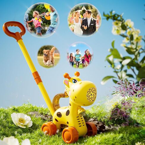 Dog Bubble Lawn Mower for Toddlers, Automatic Bubble Machine Maker for Kids, Summer Outdoor Yard Garden Activity Push Toys, Birthday Gift for Boys Girls 3 4 5 Year Old in Saudi Arabia