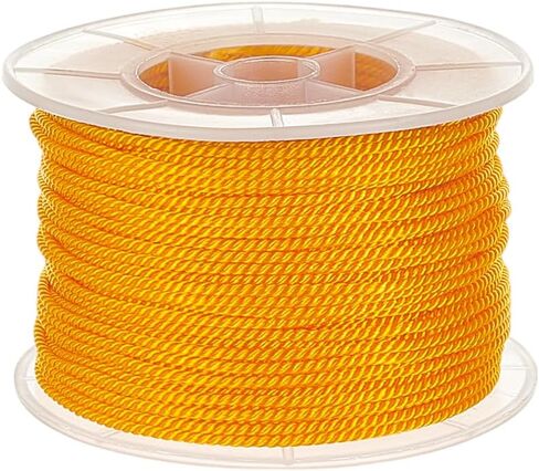 PH PandaHall 54.68 Yards Twist Satin Nylon Cord, 1.6mm 3-Ply White Twist Cord Trim Honor Cord Silk Ropes Decorative Rope Cord for Crafts Curtain Tieback Home Decor Graduation Cords in Saudi Arabia