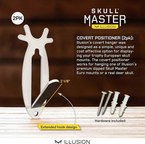 مجموعة تركيب قرون الجمجمة الرئيسية من ماونتن مايك - مجموعة تركيب على النمط الأوروبي للقرون - تناسب معظم القرون - متوافقة مع القرون المحصودة والمتساقطة - لأسباب طبيعية (متوسطة)... in Kuwait