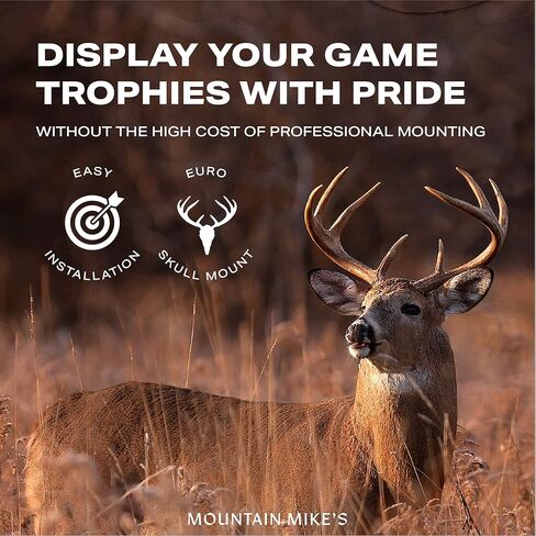 مجموعة تركيب قرون الجمجمة الرئيسية من ماونتن مايك - مجموعة تركيب على النمط الأوروبي للقرون - تناسب معظم القرون - متوافقة مع القرون المحصودة والمتساقطة - لأسباب طبيعية (متوسطة)... in Kuwait