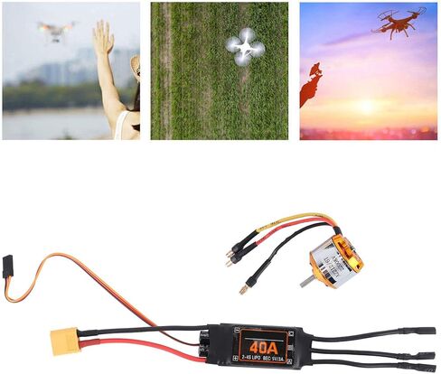 RC Brushless Motor ESC Combo Set, 2212 KV2200 RC Brushless Motor 40A ESC for RC Drone Helicopter FPV in Saudi Arabia