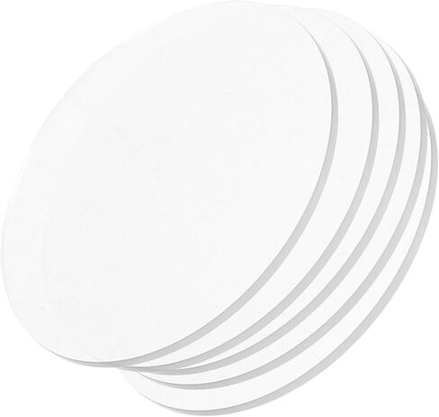 Lurrose 5pcs حول أقراص أكريليك شفافة للمشاريع الأكريليك للطلاء الحرف والفراغات للاستخدام الفني in Saudi Arabia