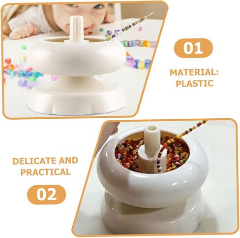 ARTIBETTER DIY Beading Bowl Beading Needle Bead Crafts Spinner Bowl for Jewelry Making Boys and Girls Crafts Supplies in Saudi Arabia