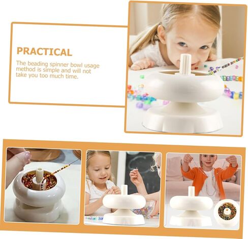 Angoily Manual Beading Tool Bead Spinner Bowl Jewelry Making Device Bead Stringing Tool for DIY in Kuwait