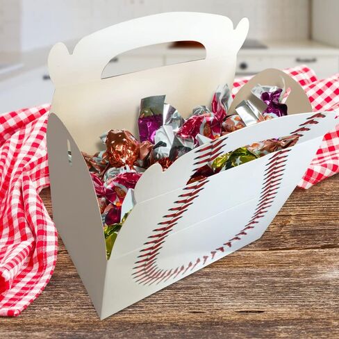 حفلات لعبة البيسبول ArtCreativity ، حزمة من 12 صندوق هدايا من الورق المقوى مع مقابض ، حقائب هدايا Goodie Treats للحلوى ، ملفات تعريف الارتباط ، والألعاب ، حقيبة الوجبات الخفيفة للبيسبول ، اللوازم السائبة التي تحمل عنوان الرياضة تحت عنوان. in Saudi Arabia