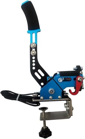 Racing Brake 64-Bit Pc USB Handbrake with Fixture for Racing Game Blue in Saudi Arabia